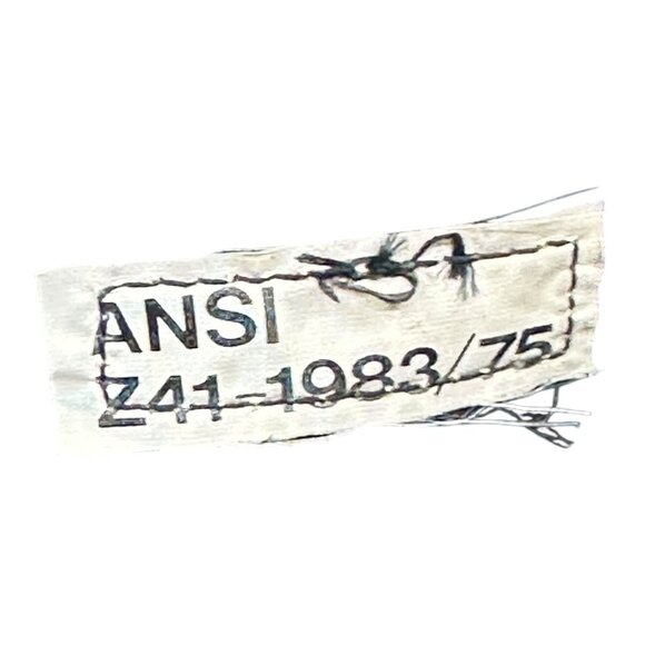 Addison Shoe Co. Black Leather Combat Boots Size 8.5 X-Wide Military Lace-Up Vtg - Picture 15 of 15